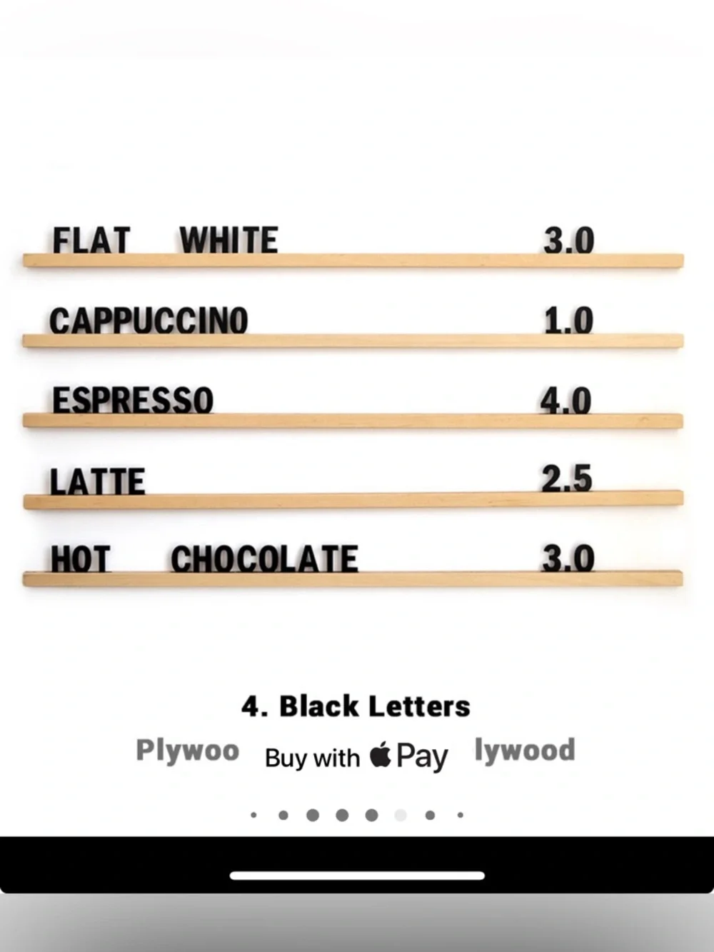 Wall Mounted Menu Rails - Picture 3 of 7